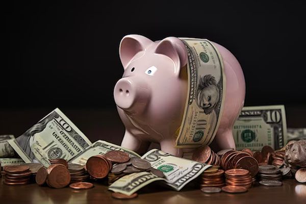 salvadanaio-circondato-da-monete-e-banconote