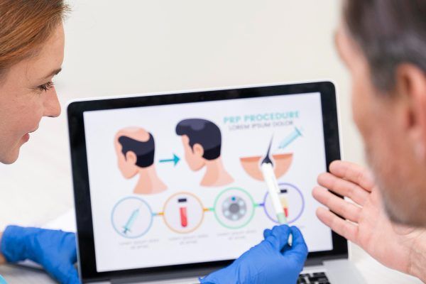 Paziente dopo un trapianto di capelli in Turchia con tecnica DHI