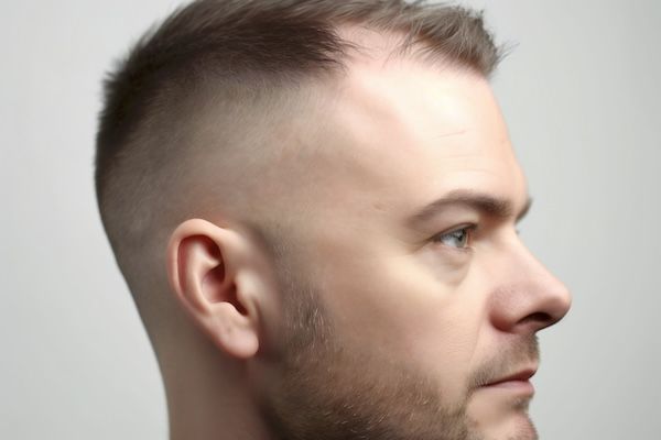 Modello Sconto Taglio Capelli Uomini Uomini Acconciatura Parrucchiere