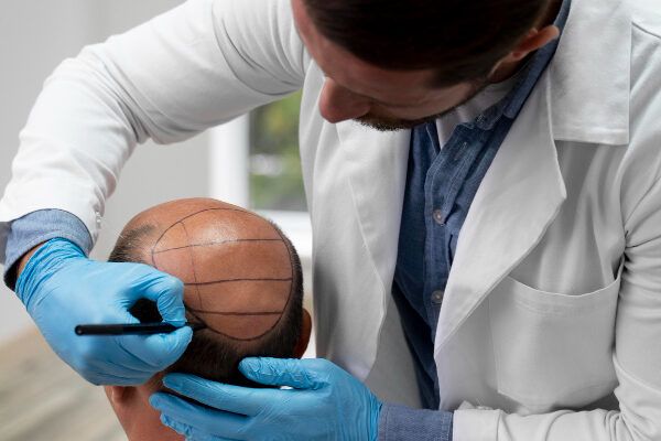 Misurazioni su un cranio - Cos'è una protesi per capelli?