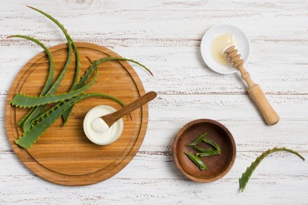 Aloe vera insieme ad altri ingredienti