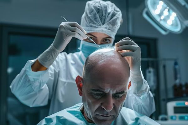 Intervento di trapianto di capelli in una clinica moderna con esperienza per i pazienti calvizie - trapianto capelli milano prezzi