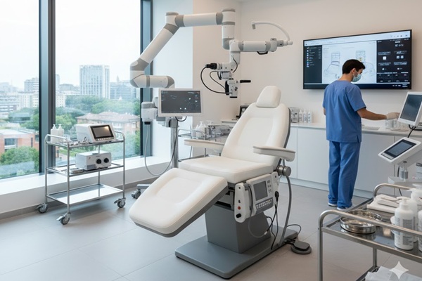 Clinica moderna per trapianto capelli Milano: tecnologia e comfort.