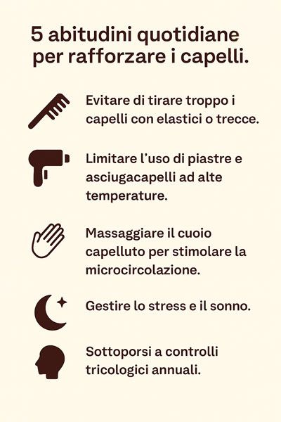 5 abitudini quotidiane per rafforzare i capelli