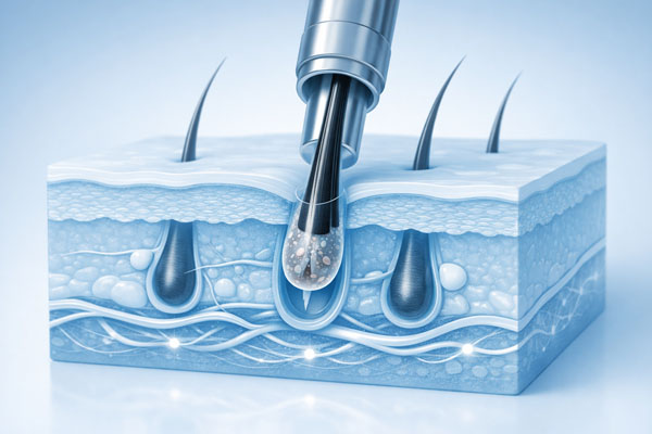 Illustrazione Scientifica Follicolo
